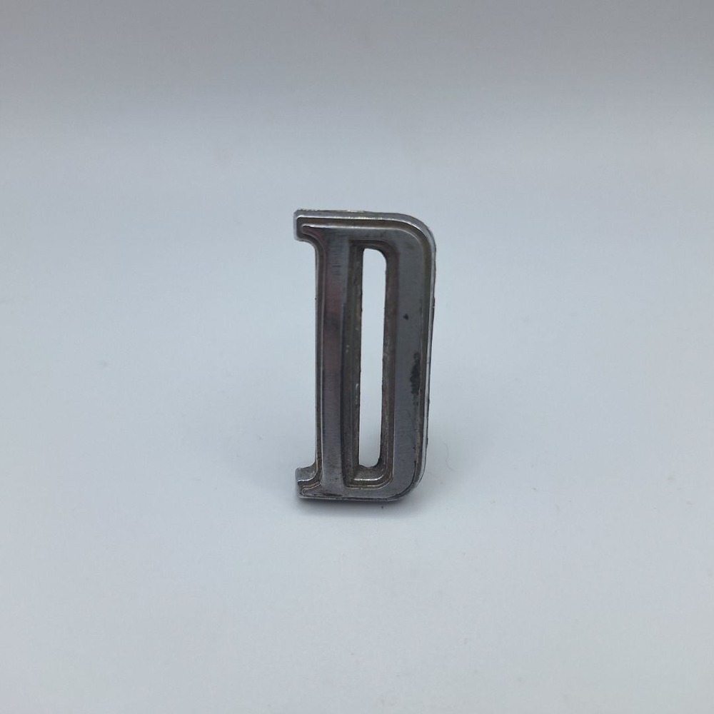 Vintage‎ Metal Letter D Emblem Badge Chrome Car Emblem D CDC 2579655-5
